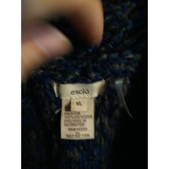 Escio Fringed Faux Fur Open Sweater Cardigan Xl Boho - Picture 6 of 11